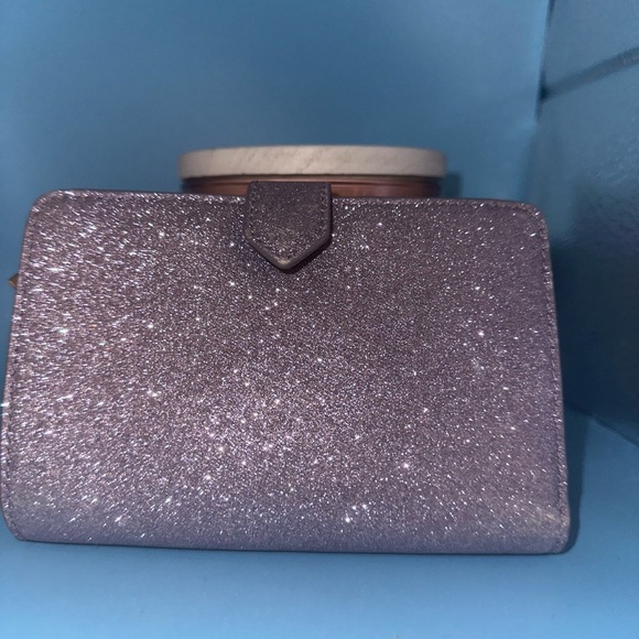 Kate Spade Purple Glitter wallet Beautiful lavender purple color - Picture 6 of 7
